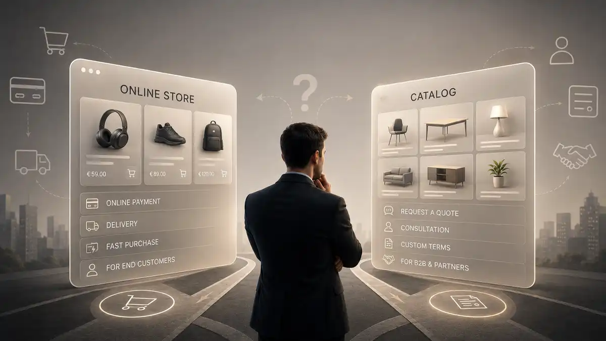 Prečo firma nie vždy potrebuje e-shop a kedy je katalóg efektívnejší