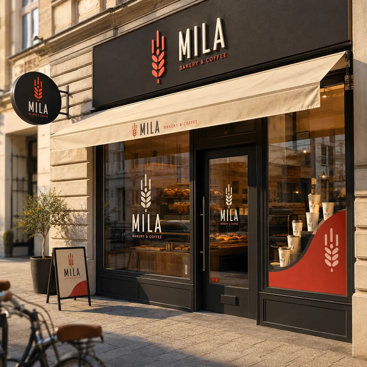 Branding pekárne a kaviarne Mila