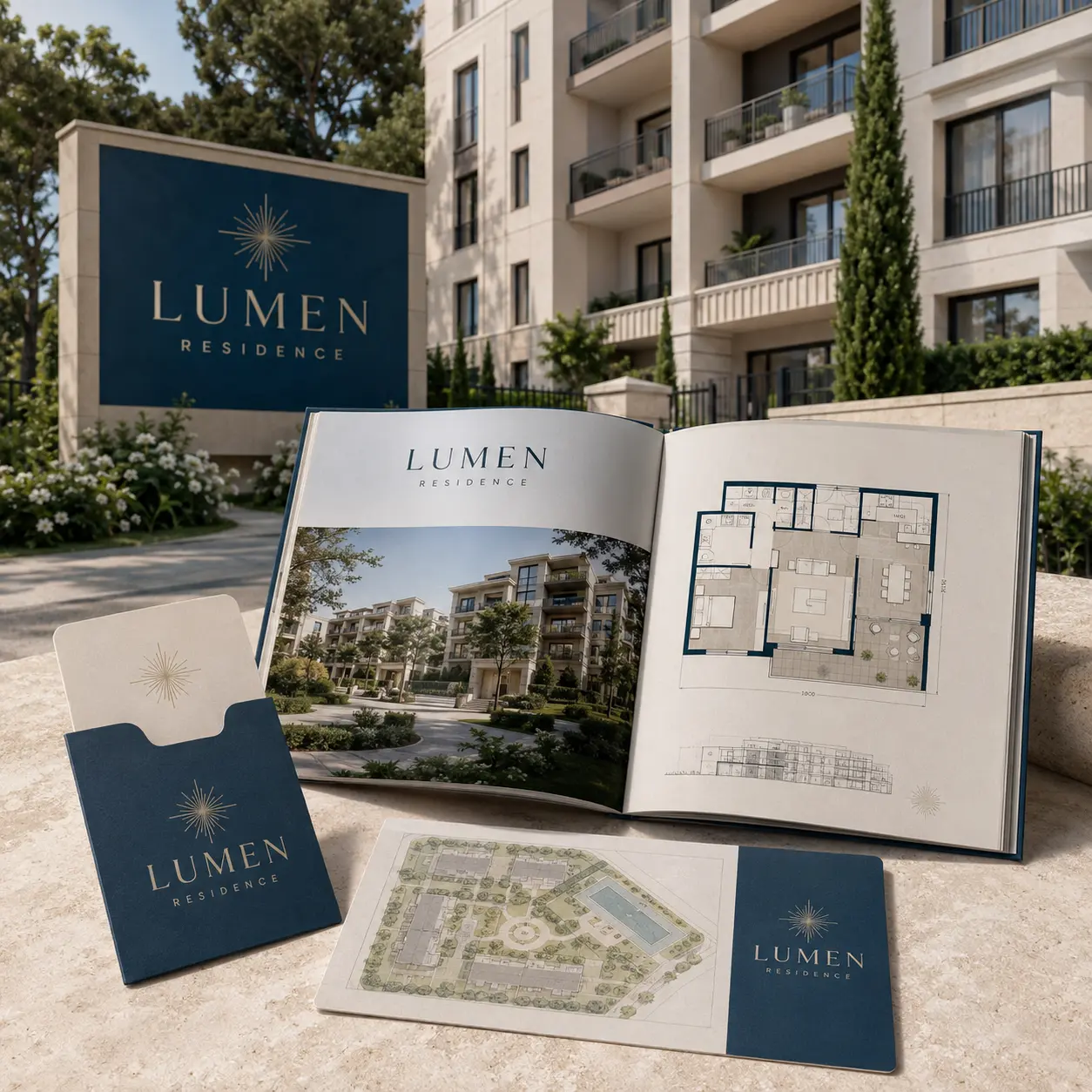 Vizuálna identita rezidenčného projektu Lumen