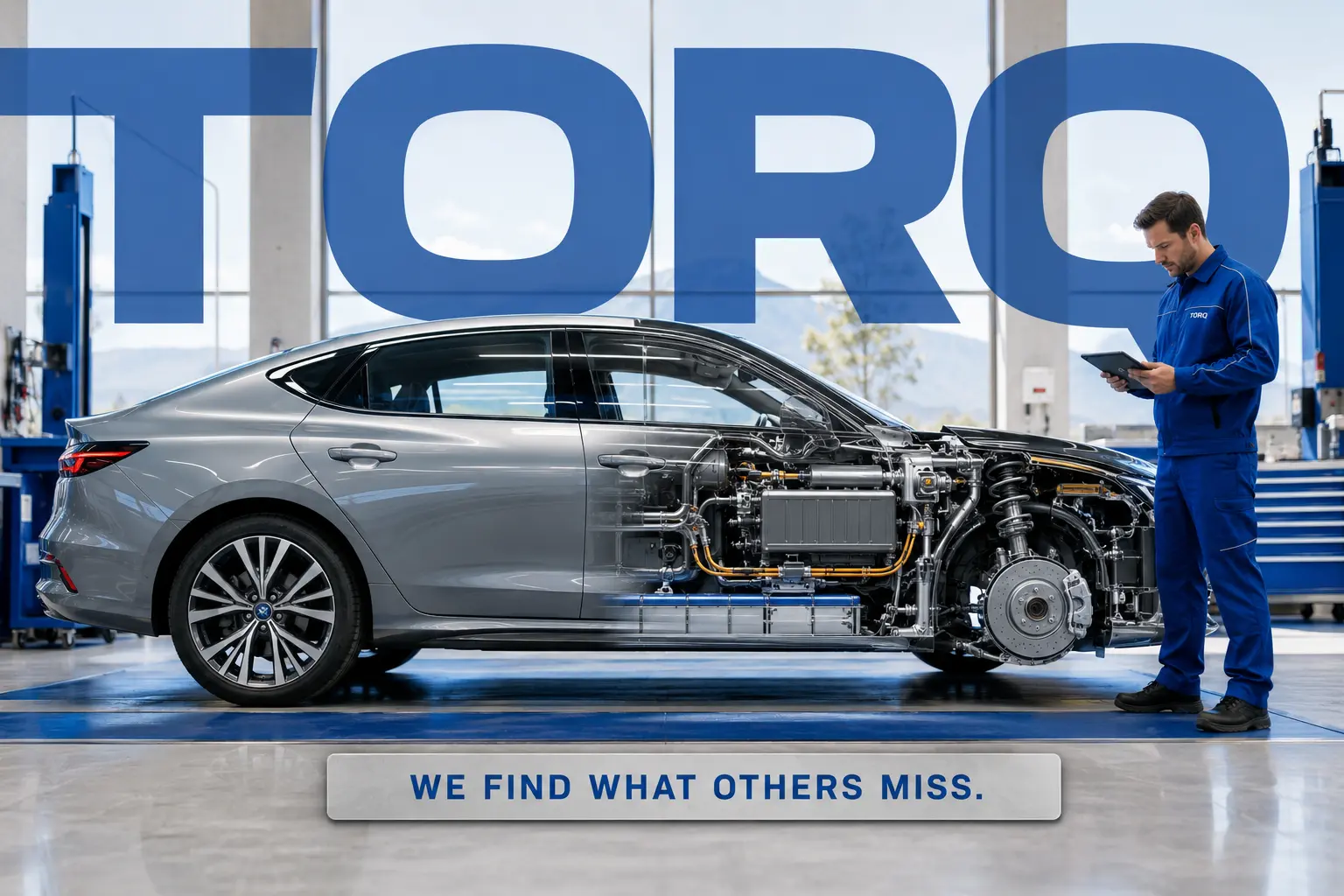 Reklamný vizuál autoservisu Torq