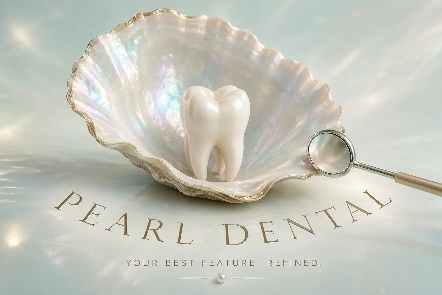 Vizuálna identita zubnej kliniky Pearl Dental