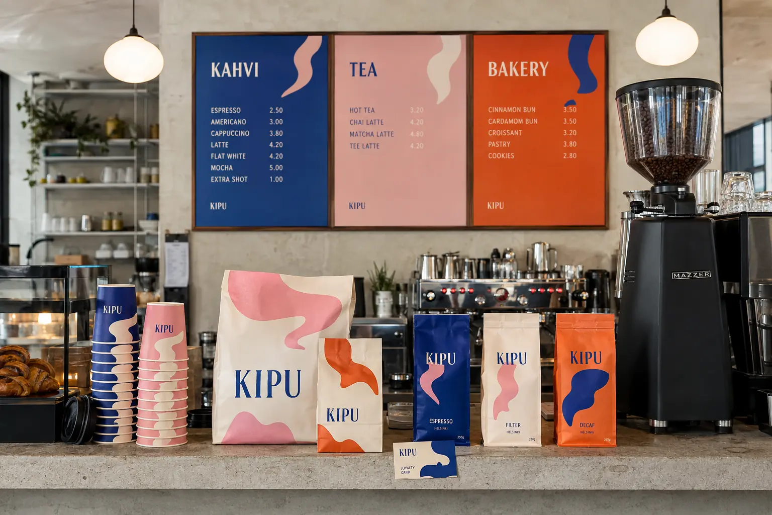 Branding a obalový dizajn kaviarne Kipu