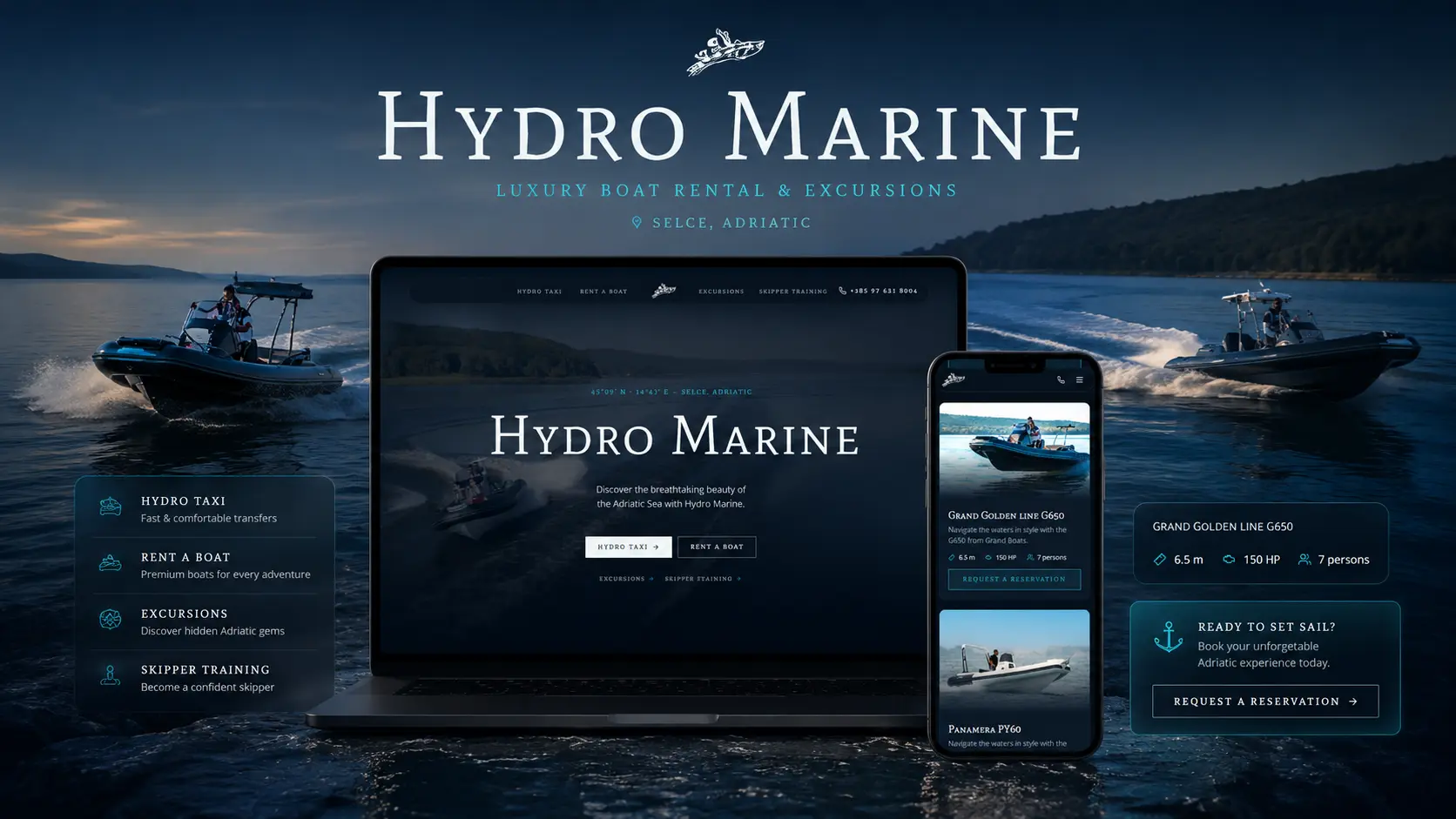 Firemný web Hydro Marine
