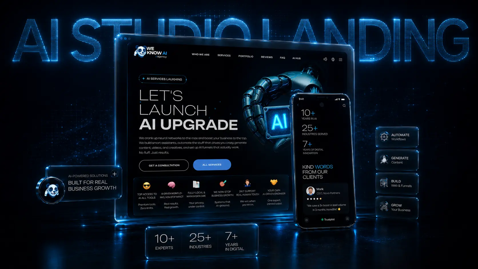 AI Studio Landing Page